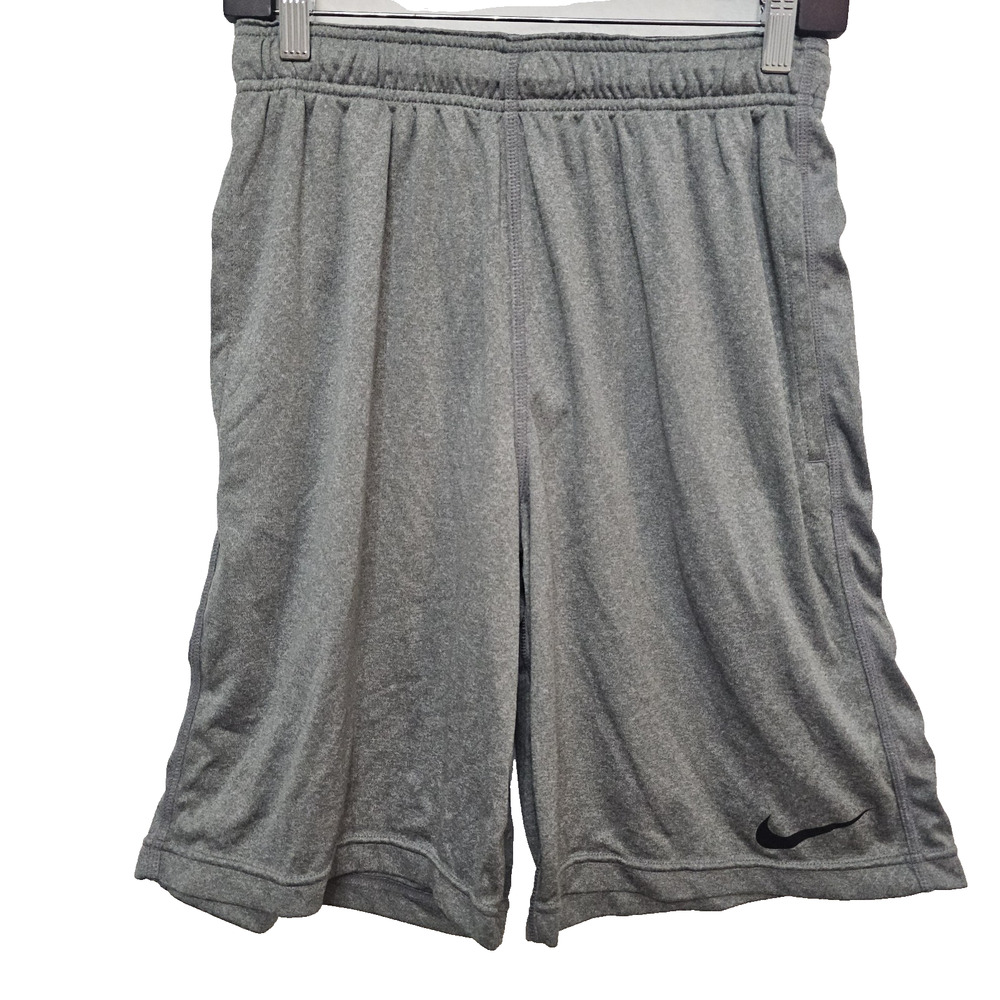 Mens Nike Shorts S Heather Gray Y2K Athletic Dri-FIT Basketball Training Gym